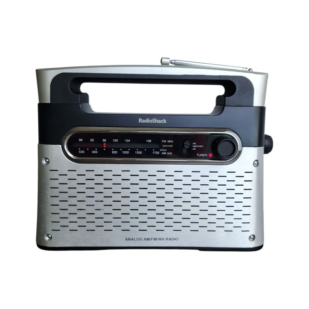 RadioShack 12-889 Portable Analog AM/FM/WX Weather Radio - Tested & Working